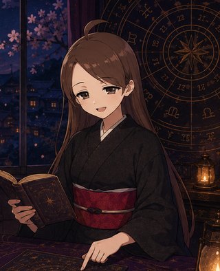 読書中の宵乃こよみ